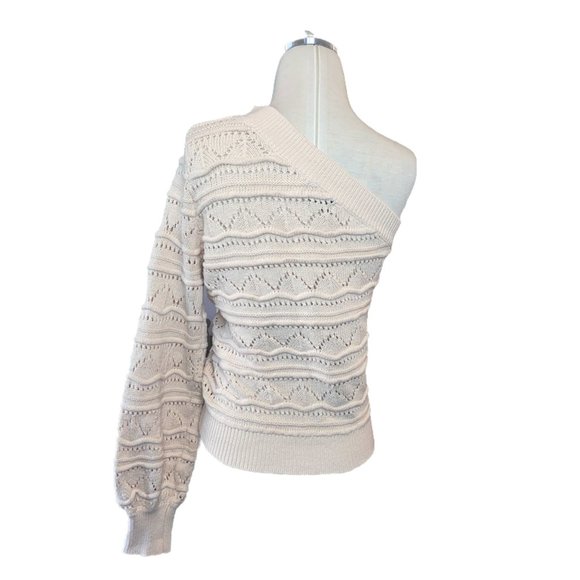 Majorelle Lowell One Shoulder Sweater in Almond Pink Small - Picture 7 of 10
